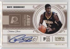2010-11 Playoff National Treasures Signatures 65/99 Roy Hibbert #37 Auto k4s