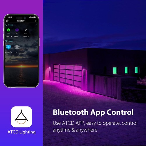 Dimmable 9W LED Light Bulbs - 60W Equivalent, Bluetooth App Control, 10 Count - Picture 6 of 11