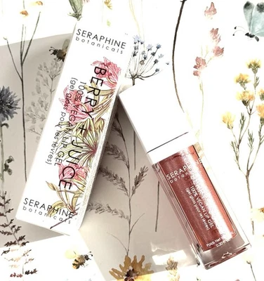 Seraphine Botanicals Berry + Juice 100% Vegan Lip Gel Rose Currant 6ml - Bild 1 von 4