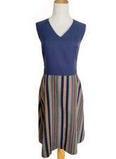 Vintage Navy and Multicolor Dress