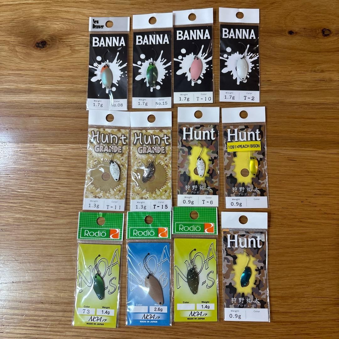 12-piece set of area fishing spoons, Drawer Rodio Craft - Image 1