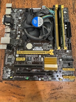 ASUS B85M-E Motherboard w/ i7-4770, 8 GB, CPU Cooler, I/O Shield - TESTED