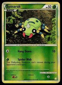 Pokemon Card - Spinarak HeartGold SoulSilver 83/123 Reverse Holo