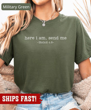 Here I Am Send Me T-Shirt, Isaiah 6:8 Shirt, Bible Verse Sweatshirt, Christian M
