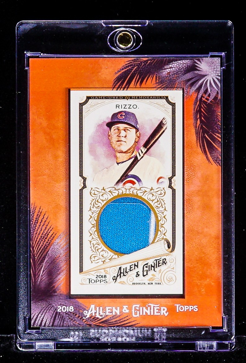 Anthony Rizzo RARE GAME USED JERSEY RELIC INVESTMENT CARD Chicago Cubs SSP