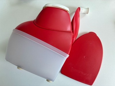Tupperware Mahl Chef Multi Käse Reibe rot Universal Mühle Deckel