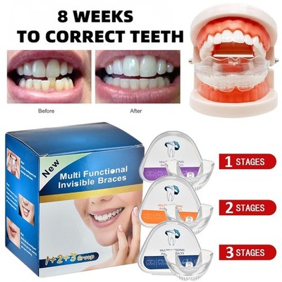 3-Stage Adult Teeth Trainer Invisible Braces Orthodontic Alignment Corrector Kit