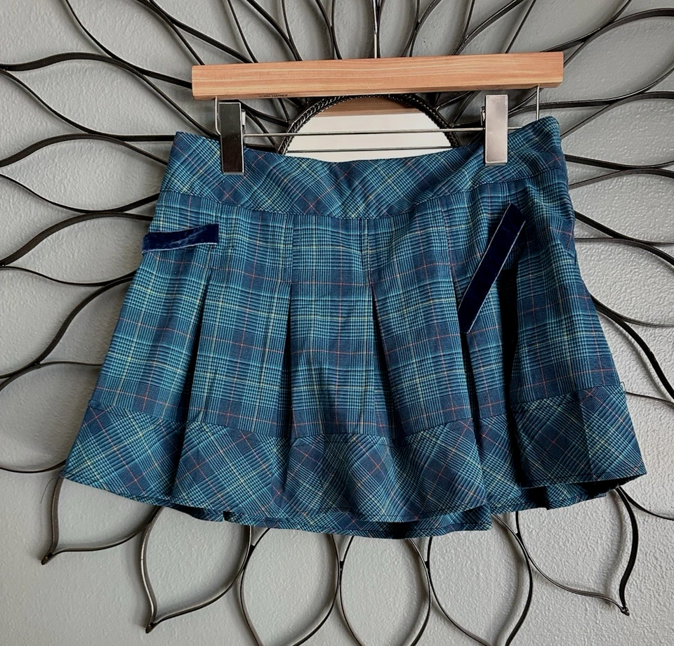 Falda a Cuadros Cherokee De Colección Talla XL/M Pantalones Cortos Integrados Gótica Preppy Colegiala Y2K Foto 2 de 4