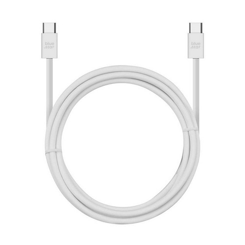 Blue Star Cavo Usb-c Ricarica Fast 60w White Per Samsung Galaxy Tab S7+ Lte T975 - Foto 3 di 5