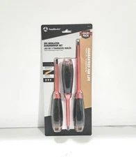 Southwire SDISET3 3-Pc Insulated Screwdrivers 1000V 1/4" & 3/16" Slotted & #2 Ph