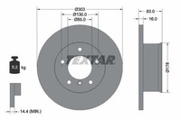 2 X Bremsscheibe Textar 92020300 FüR Mercedes-Benz Puch