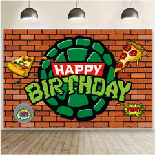 kids Happy Birthday Banner Backdrop Photo Party Background Studio Supplies