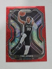 TRE JONES 2020-21 PANINI PRIZM RED CHOICE SCOPE ROOKIE CARD /88 #291 - SPURS. rookie card picture