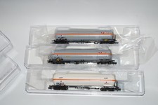 N Fleischmann 2 x 849109 + 1 x 849108 Kesselwagen  Epoche VI Neuwertig in OVP