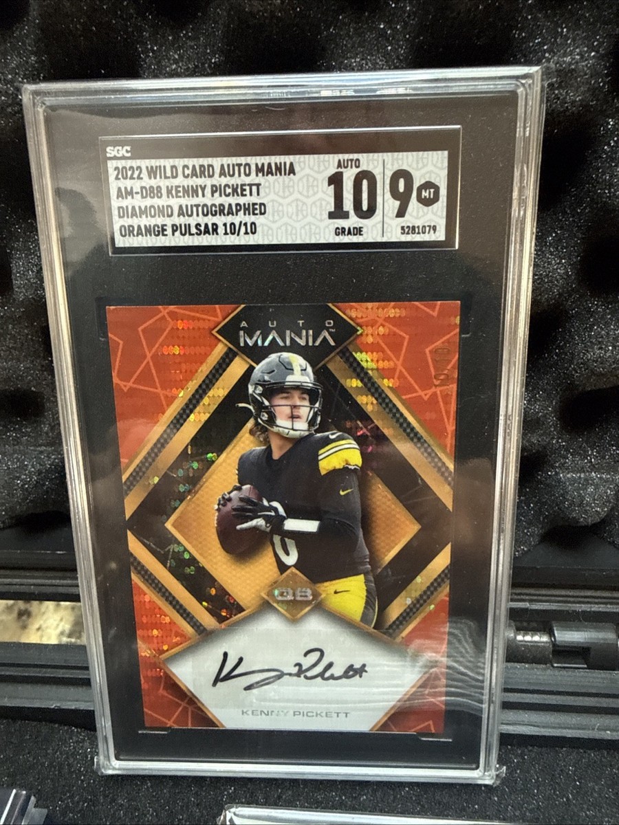2022 Wild Card Auto Mania - Kenny Pickett Orange Pulsar /10