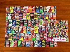 SWEET Complete 1000 Piece *RETRO REFRESHMENTS* "Soda" Jigsaw Puzzle Springbok