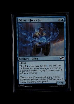 MTG  Foil  Djinn of Fool's Fall C Outlaws of Thunder Junction 43 NM