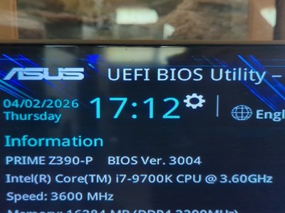 Intel Core i7-9700K Octa-Core 3.6 GHz Desktop CPU + Asus z390-P