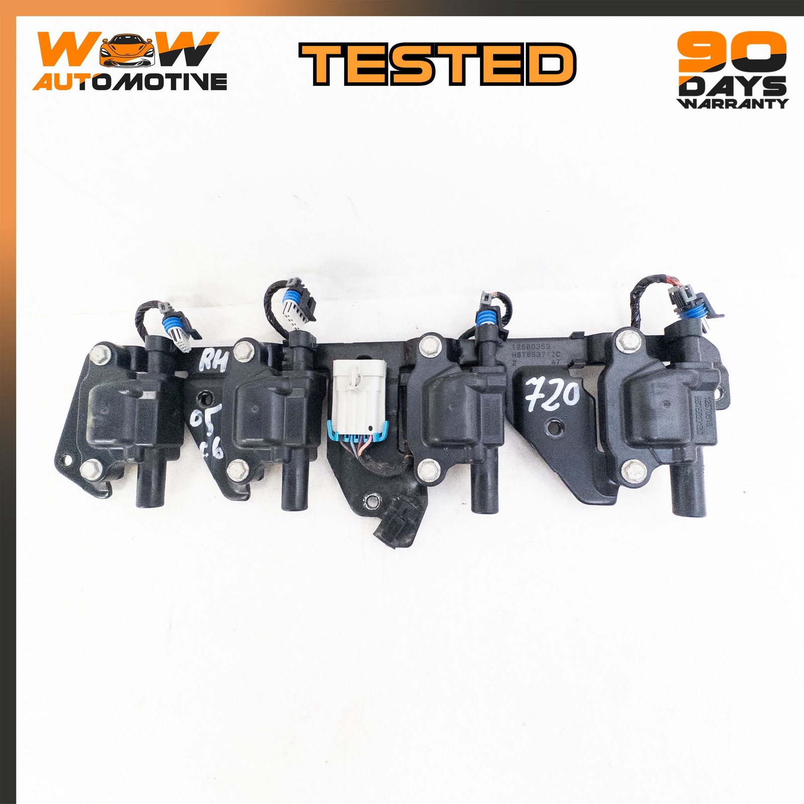 05-13 CHEVROLET CORVETTE C6 6.0L V8 RIGHT IGNITION COIL BRASKET ASSEMBLY OEM