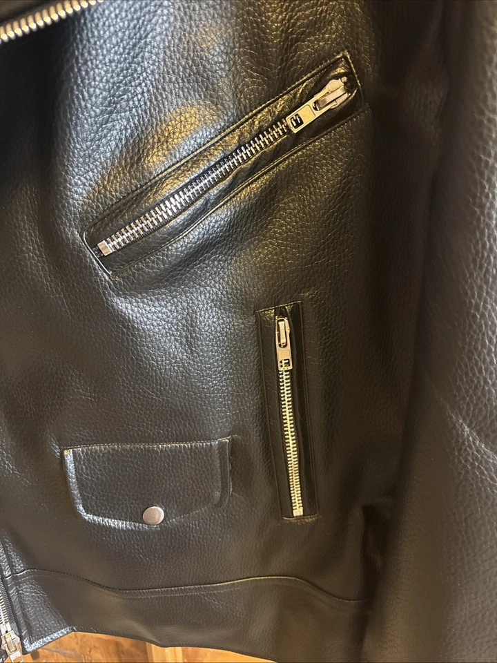 Sky to Moon 女式人造皮革夹克,尺寸 M — 第 3/4 张图片