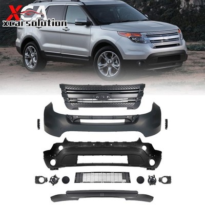 For 2011-2015 Ford Explorer Front Bumper Cover Fascia Assembly Kit W/ Valance