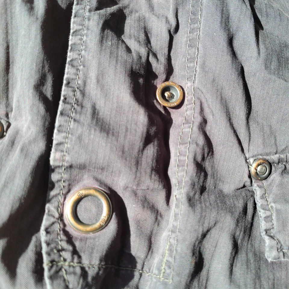 G-Star Raw Originals GS3301 Hooded Jacket Zip/Button UP Men's Size S Black - Image 4 of 4