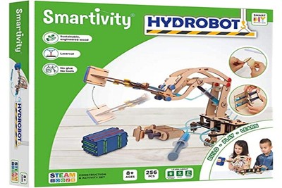 Smartivity Hydrobot - Pump it Move it Hydraulic Crane Eco-Friendly Construction 