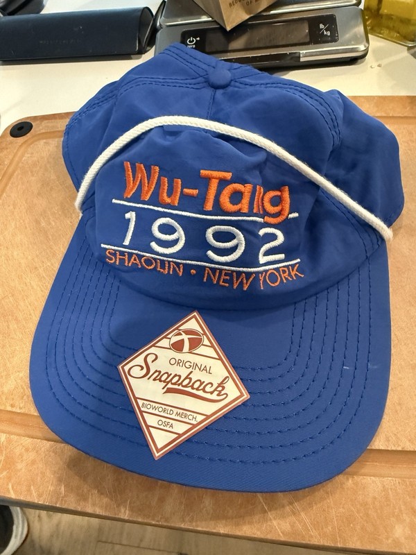 Wu-Tang Clan 1992 Shaolin New York Blue Snapback Hat Cap One Size