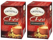 Twinings Of London Chai Decaffeinated Tea 2 Box Pack
