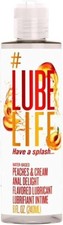 LUBELIFE Peaches Cream Anal Water Based Lube Flavored Lubricant Toy Safe 8oz