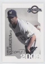2009 Milwaukee Brewers Waukesha Police Team Set Carlos Villanueva #12 2g3