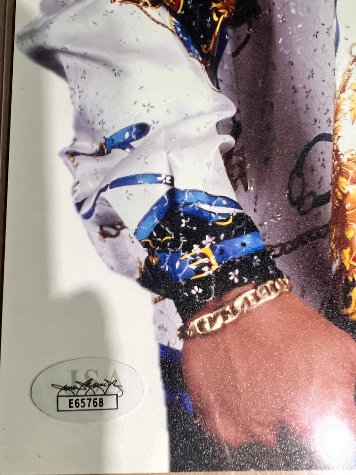 Foto autografiada firmada por Dwayne The Rock Johnson de la WWE WWF de JSA Foto 2 de 3