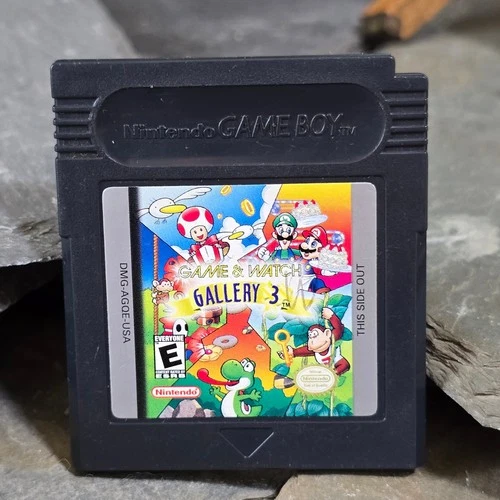 Game & Watch Gallery 3 Vintage Nintendo Game Boy Color Video Game Cartridge NR