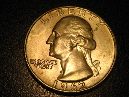 1962-D 90% Silver Washington Head Quarter BU Smoky Toning  ^^^^^