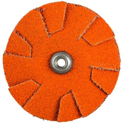 Norton 66261195056 2'' Blaze CA Medium Grit Overlap Slotted Discs 120 Grit 100 pk