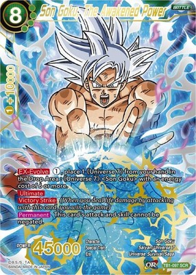 Dragon Ball Super Card Game Son Goku, The Awakened Power NM