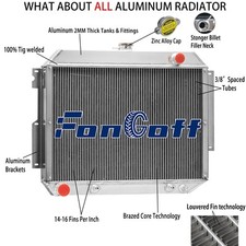3-row Aluminum Radiator For 1966-1970 Dodge Polara Monaco Plymouth Fury 7.2l 3-row Aluminum Radiator For 1966-1970 Dodge Polara Monaco Plymouth Fury 7.2l