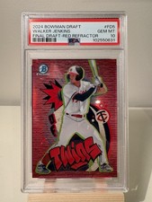 2024 Bowman Draft Walker Jenkins Final Draft Red /5 PSA 10 (RC) #FD5