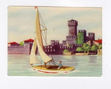 Granose Shipping card. Pleasure yacht on Lake Garde Italy