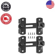Stylish 2pcs Metal Flip Latch Gate Latches for Barns Cabinets - Rust-Resistant
