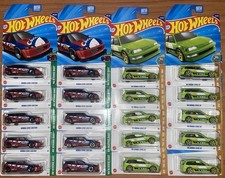 2025 Hot Wheels 1090 Honda Civic Ef Green 10aem Civic Custom - Lot Of 20