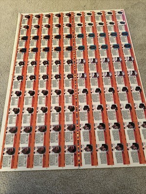 1990 Pro Set NFL Football Card Uncut Sheet Dark | eBay