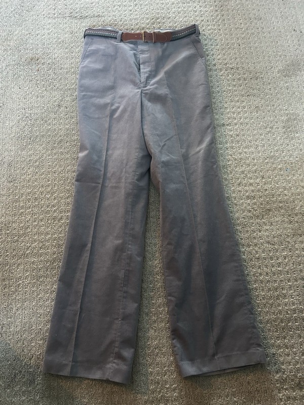 Vintage Corduroy Pants Men 33x30 90s New With Tags Belt Pleated