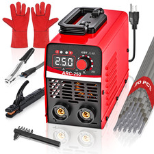 Wrdlosy-Mini Soldadora Portátil 250 Amp 110V Soldadora 20 Piezas Varillas