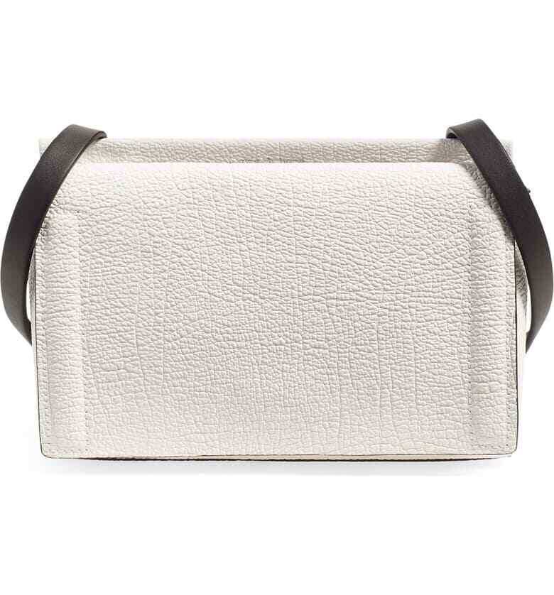 NWT 395 Rag & Bone Aston Mini Crossbody Shoulder Bag in White Crackle