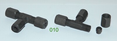 (6) Parker, 5/16'' Flareless Bite Type Tube Union Tee