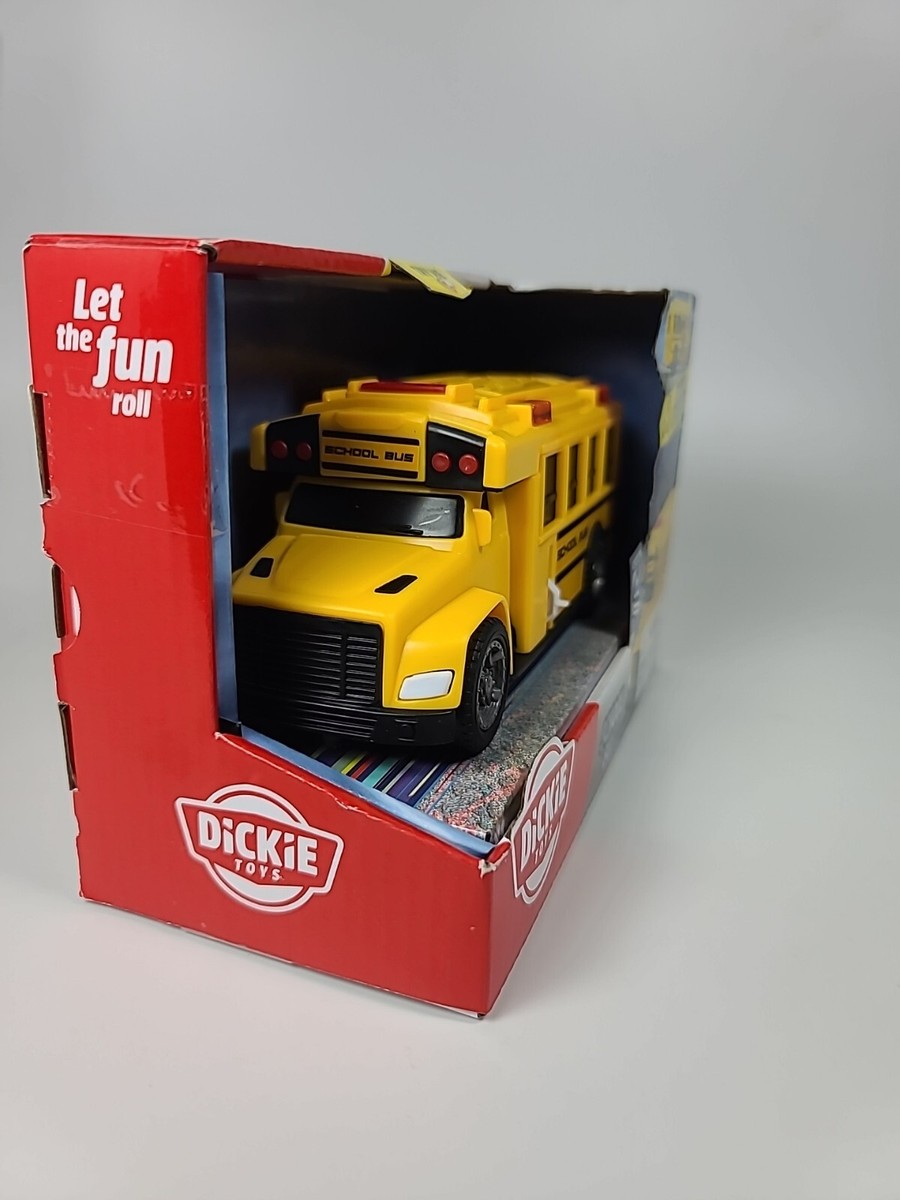RARE** Dickie Toys Yellow School Bus 1:48 w/ Light and Sound Let