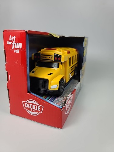 **RARO** Dickie Toys Scuolabus Giallo 1:48 con Luci e Suoni Lascia rotolare il Divertimento! - Foto 2 di 11