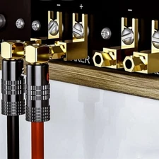 12PCS Banana to Spade Adapter Spade Fork Binding Post For Fisher Eico Adapter