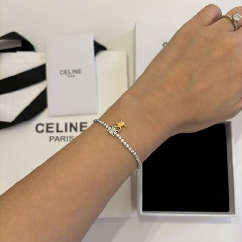 Celine Crystal Tennis Bracelets With Full Packaging